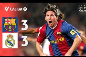 巨星崛起！07年國家德比，19歲梅西帽子戲法，巴薩3-3絕平皇馬