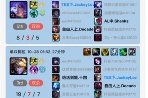 哥哥也開殺了！JackeyLove峽谷之巔掌控雷電豪取五連勝，EZ打出19-7的戰(zhàn)績