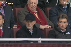 督戰(zhàn)！英格蘭隊(duì)主帥圖赫爾現(xiàn)場觀看阿森納對陣水晶宮的比賽