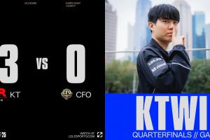 微博熱議CFO遭KT橫掃出局：不是姿態(tài)神之一手四強估計全是LCK