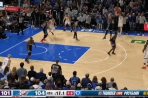 這真殺死比賽了！還剩15.5秒 亞歷山大頂著防守人三分一擊斃命！