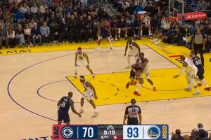 鐵血三分快船換人投降！庫里干拔超遠(yuǎn)三分轟進(jìn)！