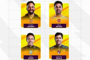 阿莫林首次入選！英超10月最佳主帥候選：阿莫林、阿爾特塔在列