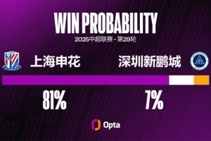 上海申花本賽季被對手在禁區(qū)外攻入9球，是他們自2012年以來最多