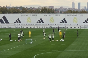 記者：對陣瓦倫西亞賽前最后一練，卡瓦哈爾、呂迪格、阿拉巴缺席