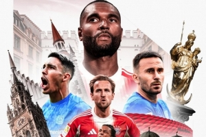 拜仁發(fā)布對(duì)陣?yán)瘴謳焐?bào)：凱恩、奧利塞、若納坦-塔出鏡