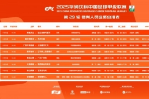 中甲第29輪裁判：邢琦吹重慶銅梁龍vs蘇州東吳，5場比賽設(shè)有VAR