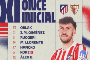 馬競vs塞維首發(fā)：小蜘蛛、巴埃納先發(fā) 瑟爾洛特、朱利亞諾出戰(zhàn)