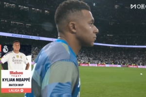 梅開二度，官方：姆巴佩當(dāng)選4-0大勝瓦倫西亞全場最佳球員