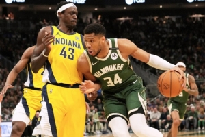 周一競彩籃球強(qiáng)檔：雄鹿大戰(zhàn)步行者 字母哥PK西亞卡姆