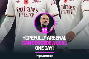 ?瓜帥：爭冠？希望阿森納有一天能丟一球吧，這可不容易