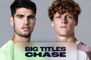 辛納與阿卡重大賽事冠軍數(shù)對比：大滿貫4-6、年終1-0、大師賽5-8