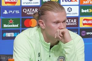 瓜帥稱你比肩梅羅？哈蘭德：不，我差遠(yuǎn)了，沒人能接近他倆