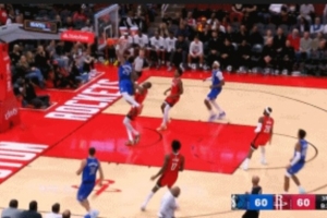 霸王硬上弓！PJ-華盛頓反擊一條龍 無視杜蘭特防守單手怒扣