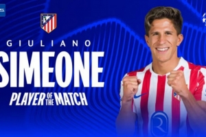 助攻小蜘蛛破門！小西蒙尼當(dāng)選馬競(jìng)vs圣吉羅斯全場(chǎng)最佳球員