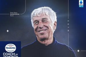 意甲官方：羅馬主帥加斯佩里尼當(dāng)選10月最佳主帥