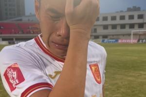 情難自已！40歲老將黃希揚(yáng)賽后淚崩：我把中超還給重慶球迷了