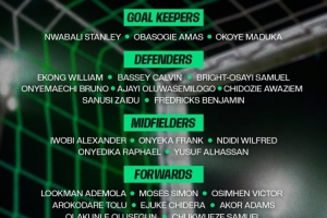 尼日利亞新一期名單：奧斯梅恩、盧克曼、伊沃比、丘庫埃澤在列