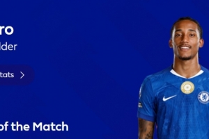 1進(jìn)球+2關(guān)鍵傳球，英超官方：若昂-佩德羅當(dāng)選切爾西3-0狼隊最佳