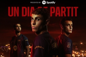 劍指三分！巴薩對(duì)陣塞爾塔海報(bào)：費(fèi)爾明、加西亞、卡薩多出鏡