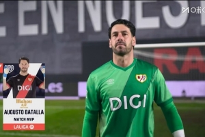 5次撲救全場最多！巴塔拉當選巴列卡諾0-0皇馬一役全場最佳