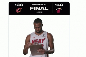 空接絕殺！熱火曬維金斯純真笑容：今晚大師力作 由嘴哥傾情呈現(xiàn)