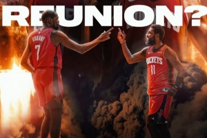 美媒發(fā)問(wèn)：我們是否有可能看到杜蘭特和歐文在火箭重聚？