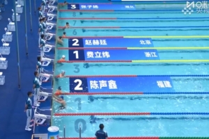 全運會男子800米自由泳預賽：費立緯、張展碩前二晉級