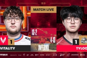 互虐一把！四人火力全開Jee對位猛逮ZywOo TYLOO強(qiáng)勢扳平比分