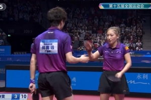 超級逆轉(zhuǎn)！劉詩雯/林高遠4-3袁勵岑/王藝迪，晉級全運會混雙決賽