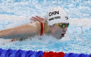 200米蝶泳第三！張雨霏：它只能代表我的下限，不會比這個慢了