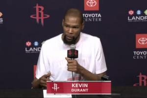 杜蘭特談自己的表現(xiàn)：詹庫哈激勵了我 向所有35歲+的老將們致敬！