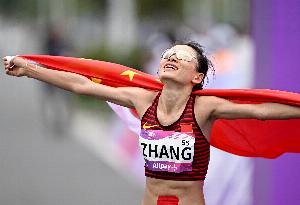 全運(yùn)會(huì)女子馬拉松決賽：張德順成功衛(wèi)冕 成為國(guó)內(nèi)第一人