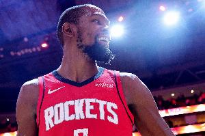 五大陣容！火箭戰(zhàn)騎士先發(fā)：阿門、杜蘭特、賈巴里、申京、亞當斯