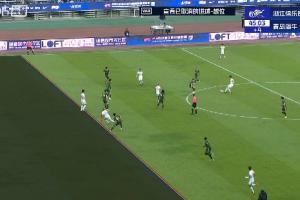 海牛1-1浙江！韋林頓單刀破門，邊裁認定越位，但VAR改判不越位