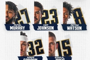 迎戰(zhàn)火箭五大！掘金首發(fā)：穆雷、黃忠、沃特森、戈登、約基奇