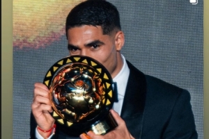 阿什拉夫當(dāng)選非洲足球先生，拉莫斯社媒：祝賀我的兄弟，Number 1