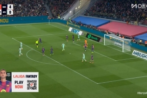 獨中兩元！西甲官方：巴薩前鋒費蘭·托雷斯當選全場比賽MVP