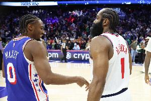 哈登狂砍55分！馬克西發(fā)推致敬：登哥冷酷無敵?♂?