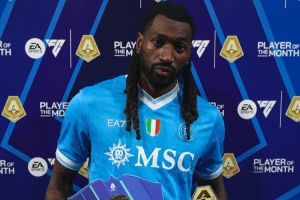 4場(chǎng)3球，官方：那不勒斯中場(chǎng)安古伊薩當(dāng)選意甲10月最佳球員