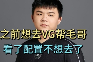 真相扎心XinQ：之前想去VG幫毛哥，看了配置后不是很想去了