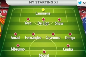 曼晚預測曼聯(lián)首發(fā)：卡塞米羅搭B費，多爾古、芒特、姆伯莫出戰(zhàn)