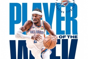 發(fā)揮神勇！騎士&雷霆分別曬出米切爾&亞歷山大周最佳海報(bào)！