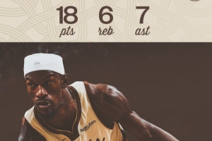 能量遍布整個球場！砍下18+6+7的巴特勒被評為本場勇士最佳