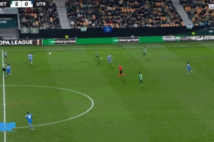 十佳球預(yù)定！烏得勒支球員攻入中線超遠距離吊射，1-2落后貝蒂斯