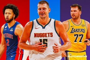 賽季至今達到場均27+6+9的球員：約基奇、東契奇、康寧漢姆