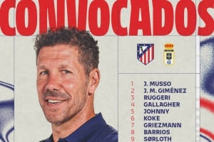 馬競(jìng)本輪西甲大名單：阿爾瓦雷斯、格列茲曼在列，奧布拉克回歸