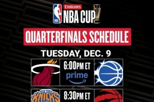 官方發(fā)布NBA杯淘汰賽時間：12月10日、11日連打兩天決出4強