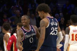 老鷹連續(xù)罰球不中！喬治前板+馬克西三分絕平拖進(jìn)加時！