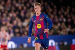 巴薩官方：奧爾莫左肩脫臼，決定保守治療，預計傷缺1個月